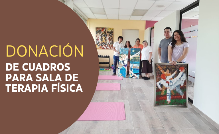 Donación de Cuadros para Sala de Terapia Física